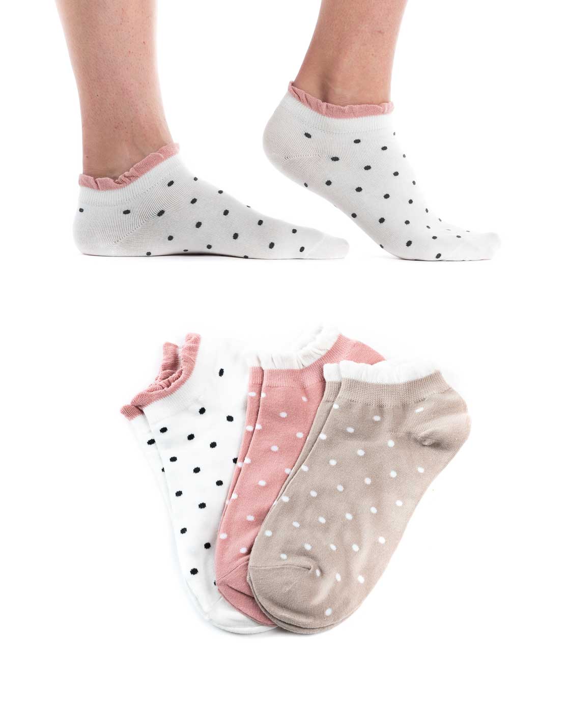 Ponožky DOTS - 3 páry