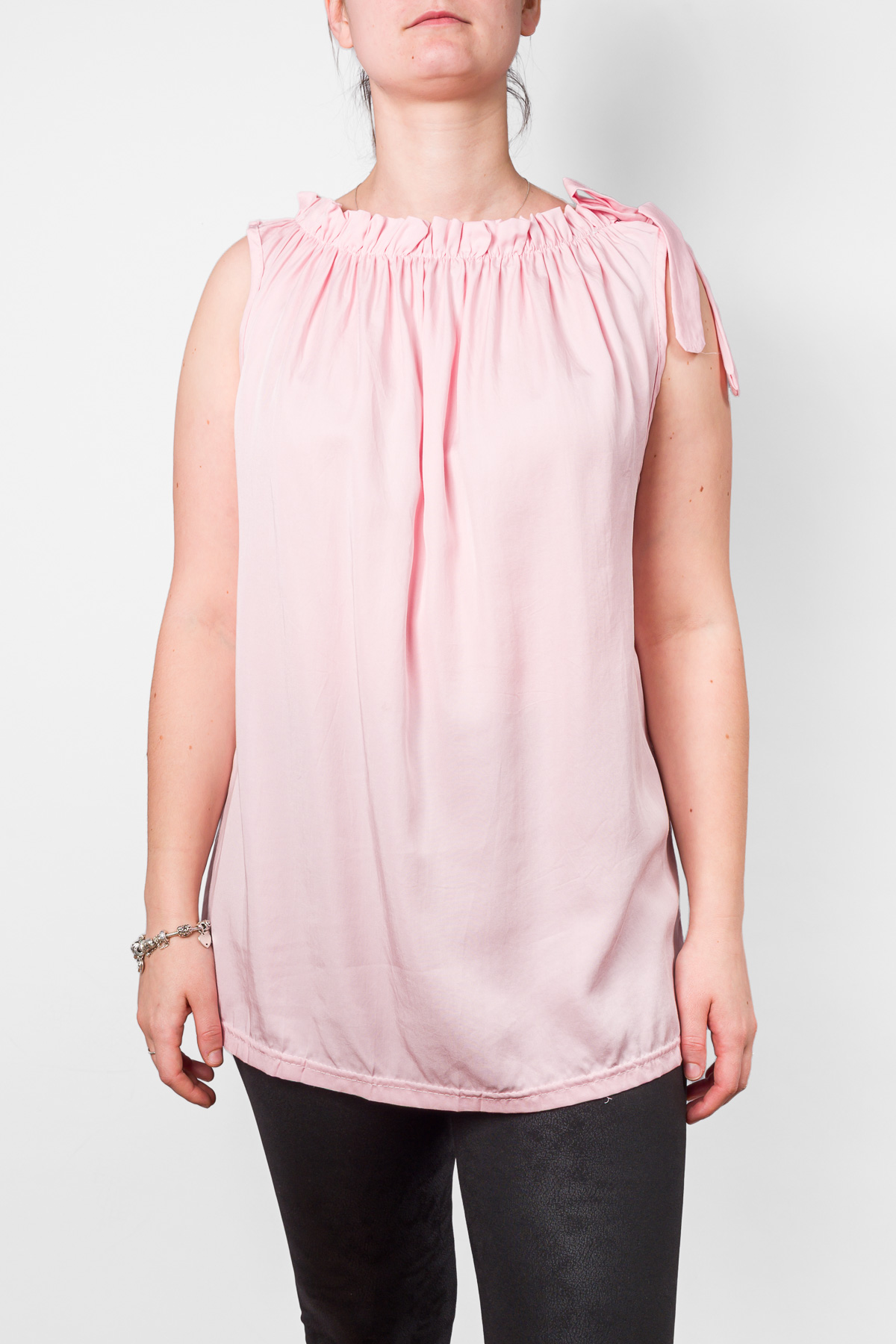 Dámsky top bez rukávov - ružový