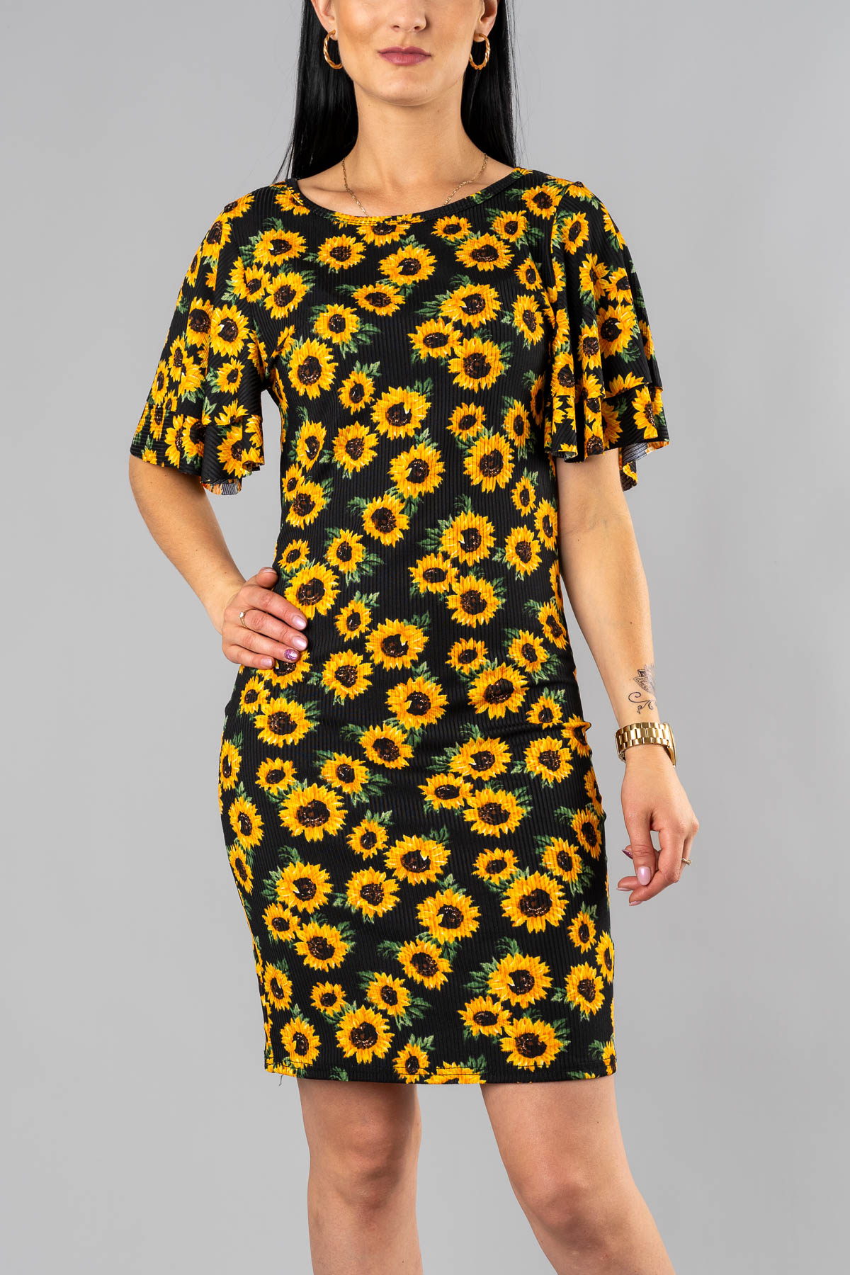 Dámske šaty SUNFLOWER - čierne