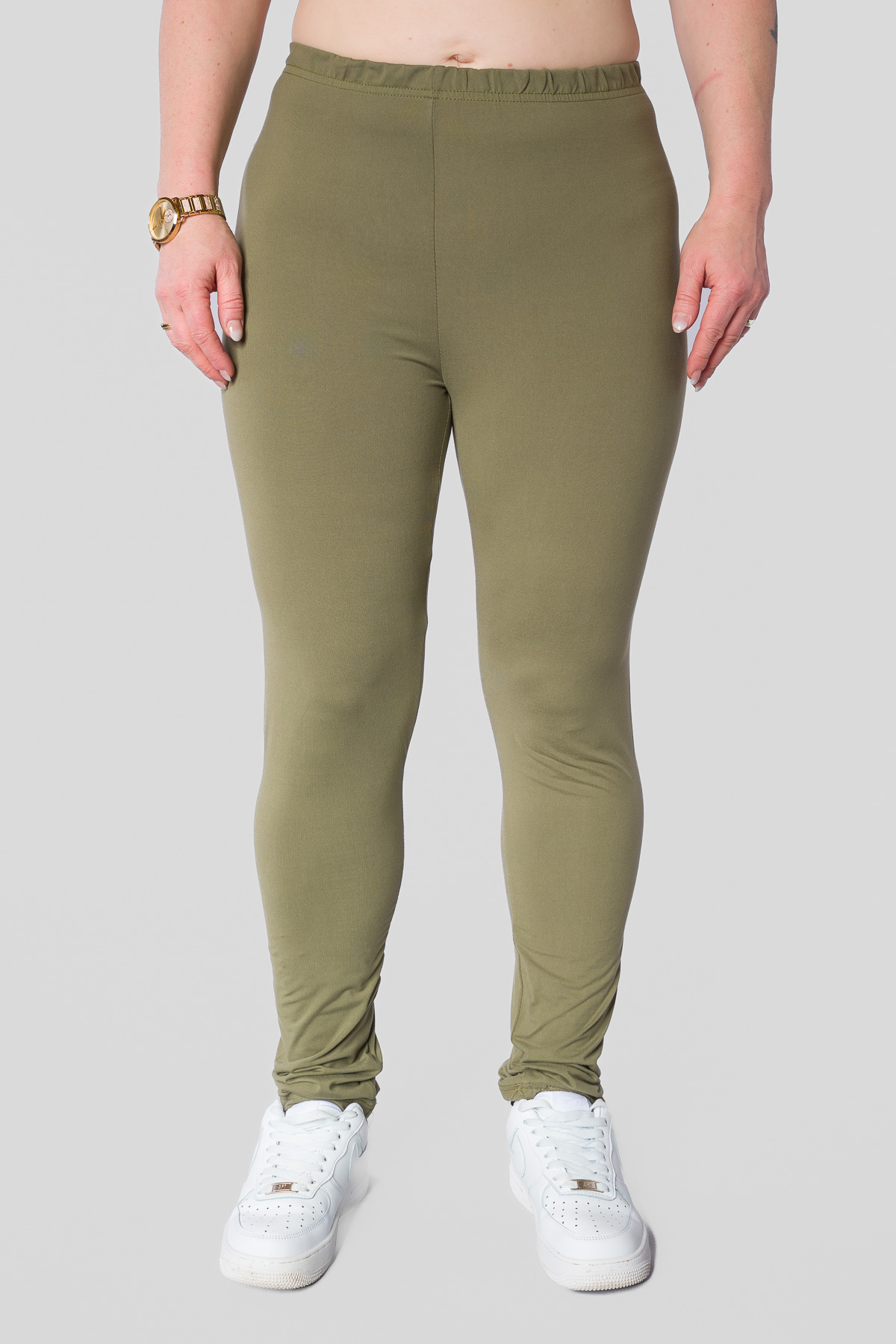 Dámske legíny PLAIN - khaki