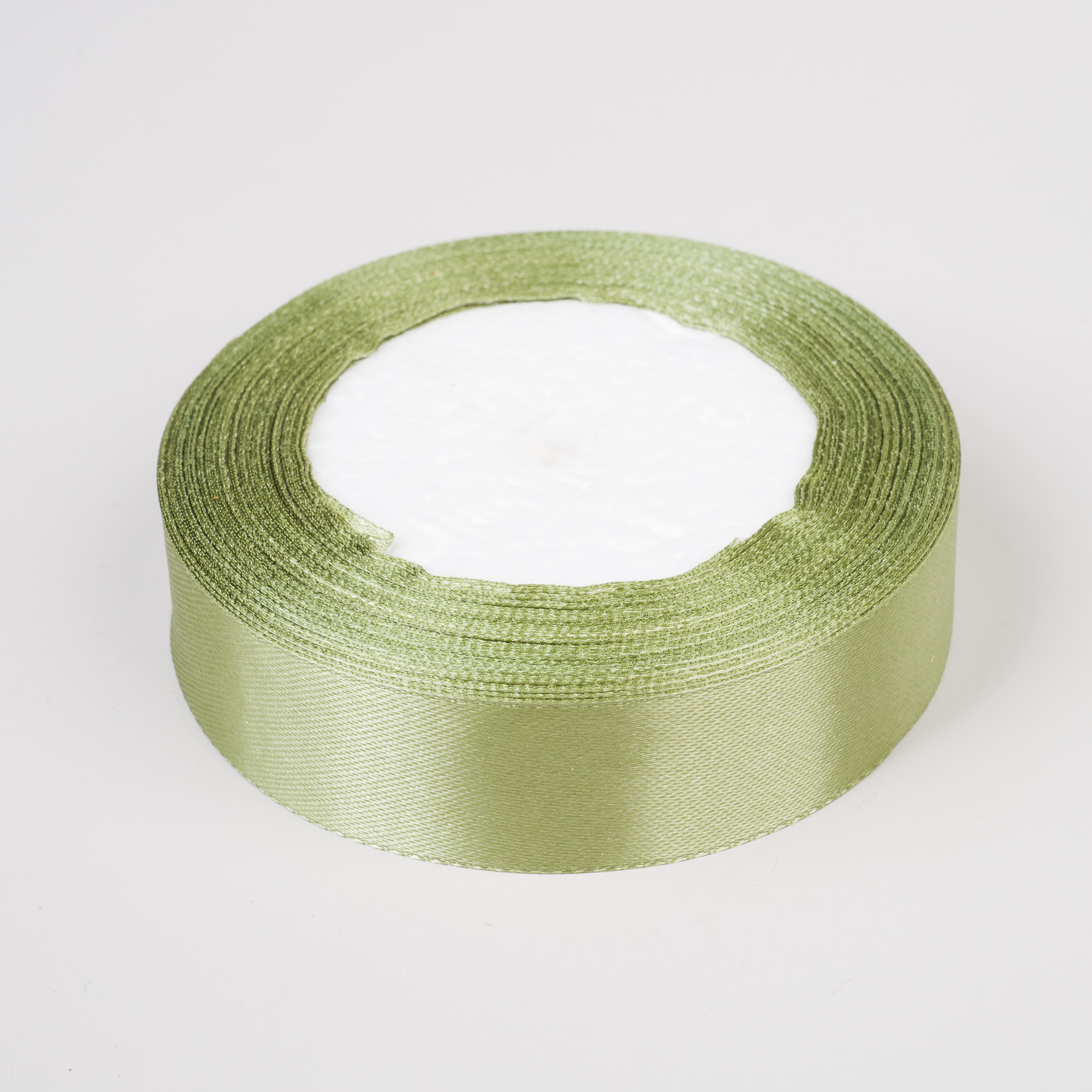 Szatén szalag 2,5 cm - khaki