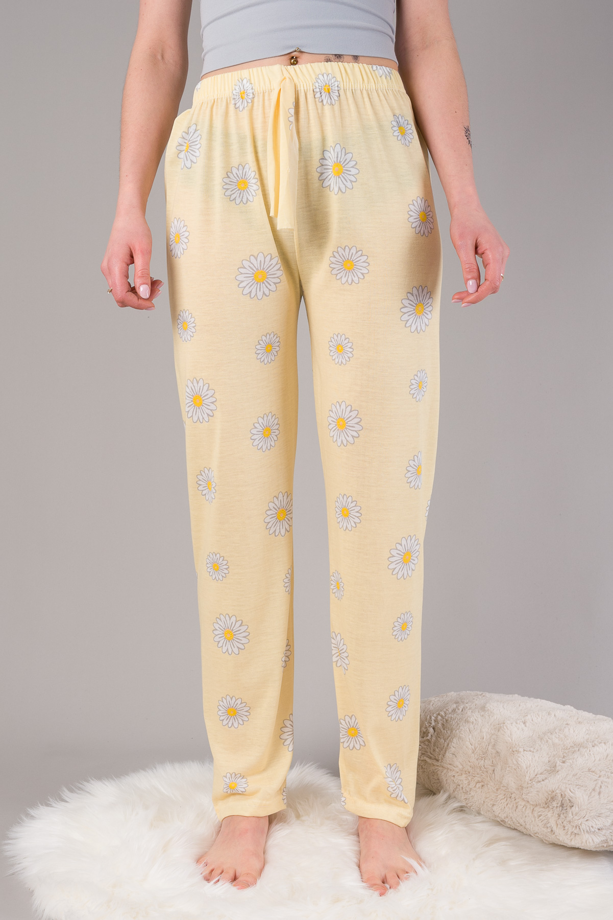 Pyžamové nohavice MARGARÉTKA - žlté