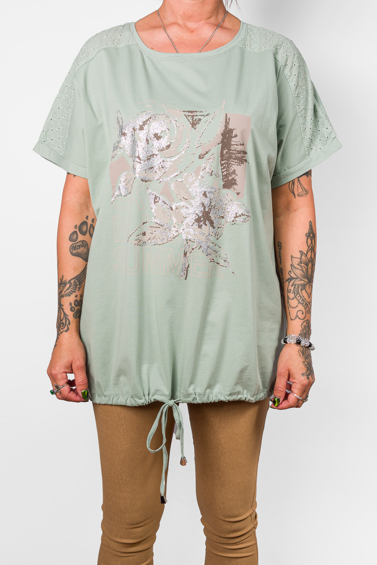 Dámske tričko SUMMER - zelené