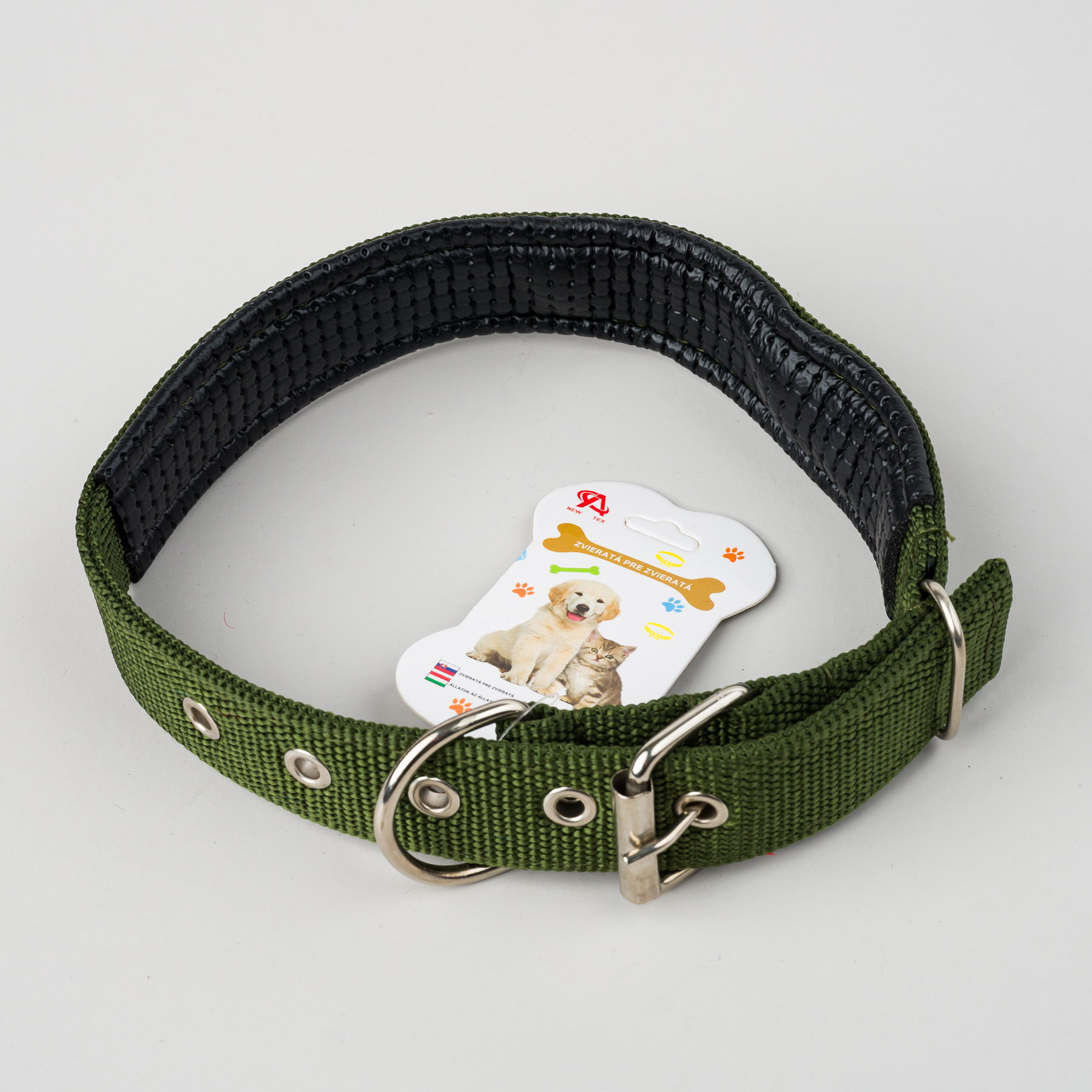 Kutya nyakörv 3cm - khaki