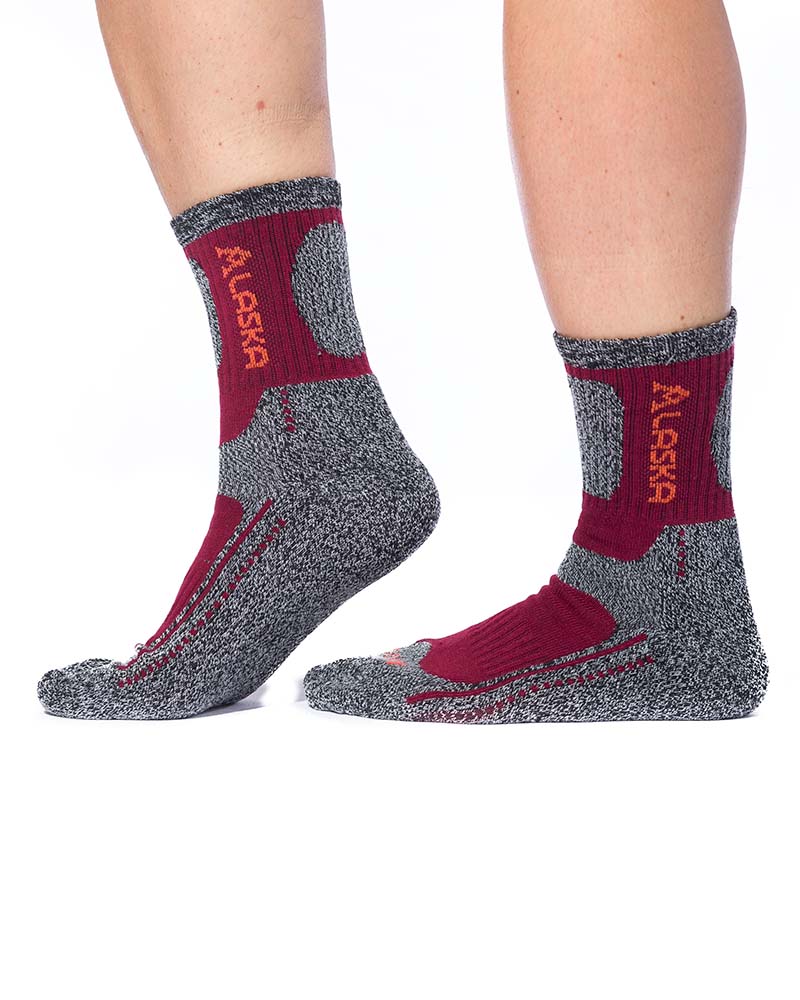 Termo ponožky ALASKA - vínové