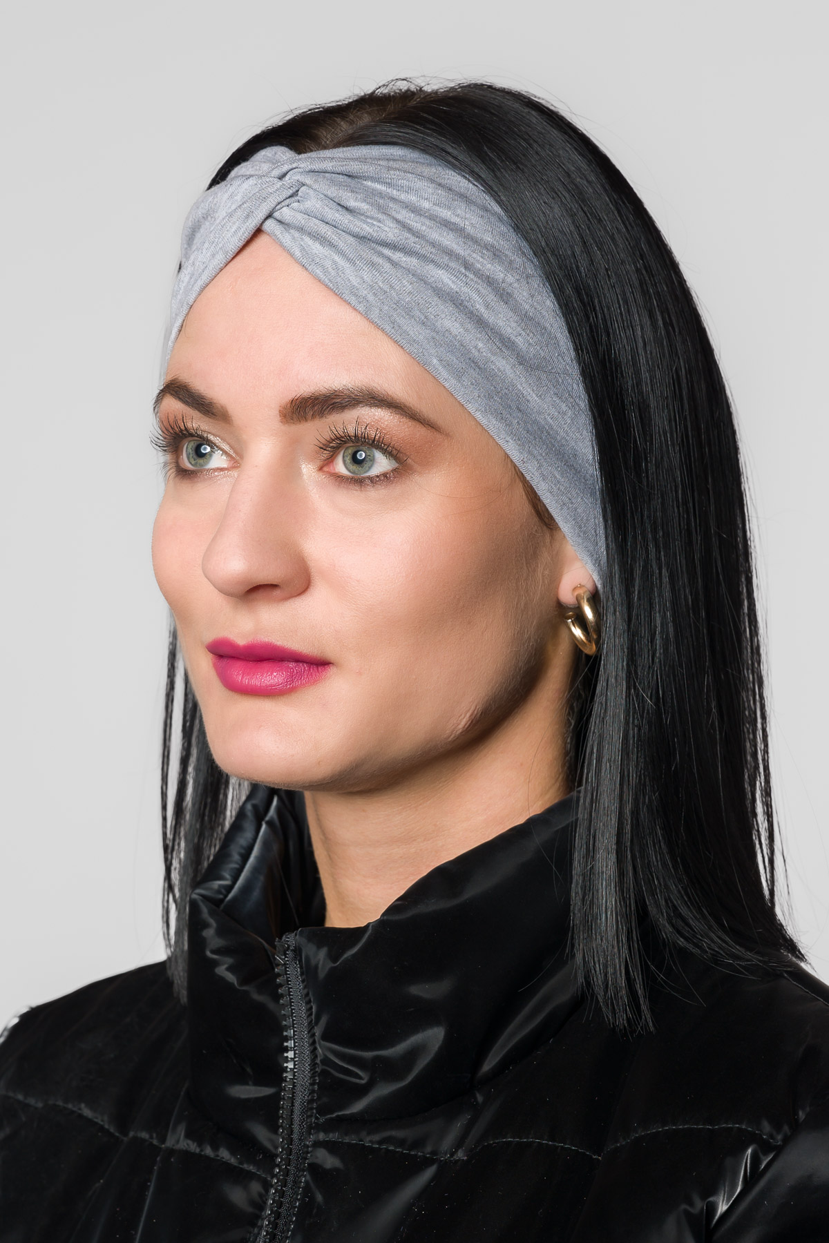 Dámska čelenka - sivá
