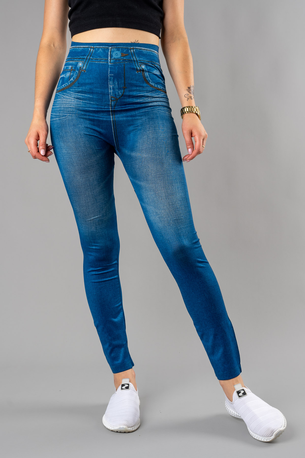 Dámske legíny JEANS - modré
