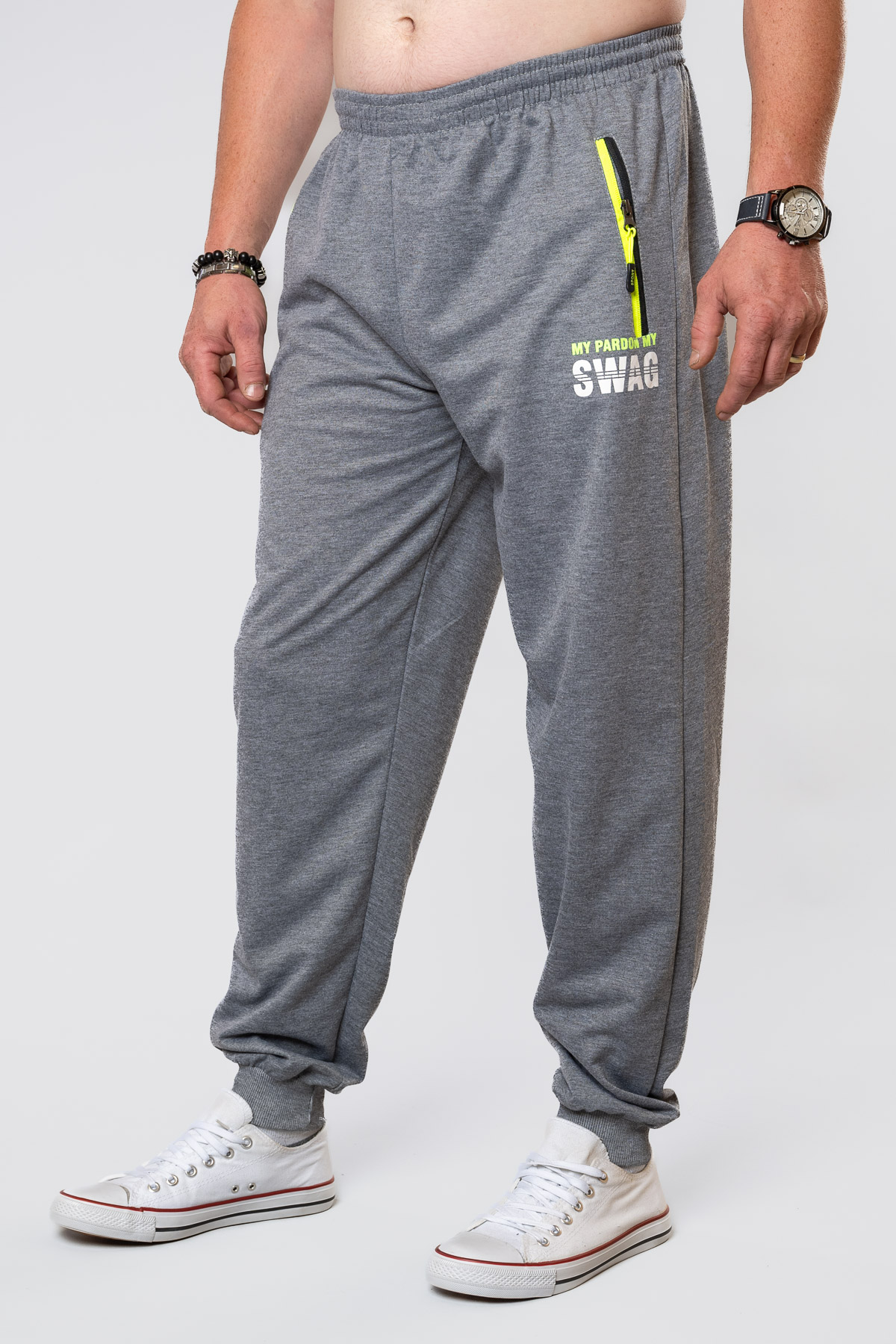 Pánske tepláky SWAG - sivé