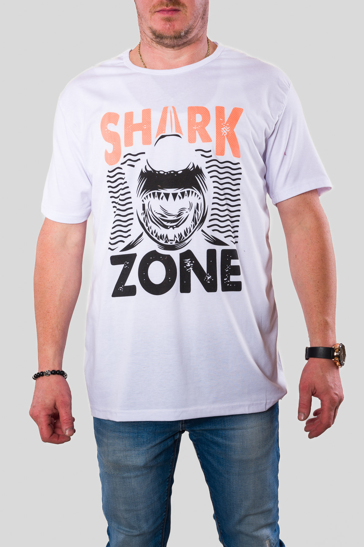 Pánske tričko SHARK - biele