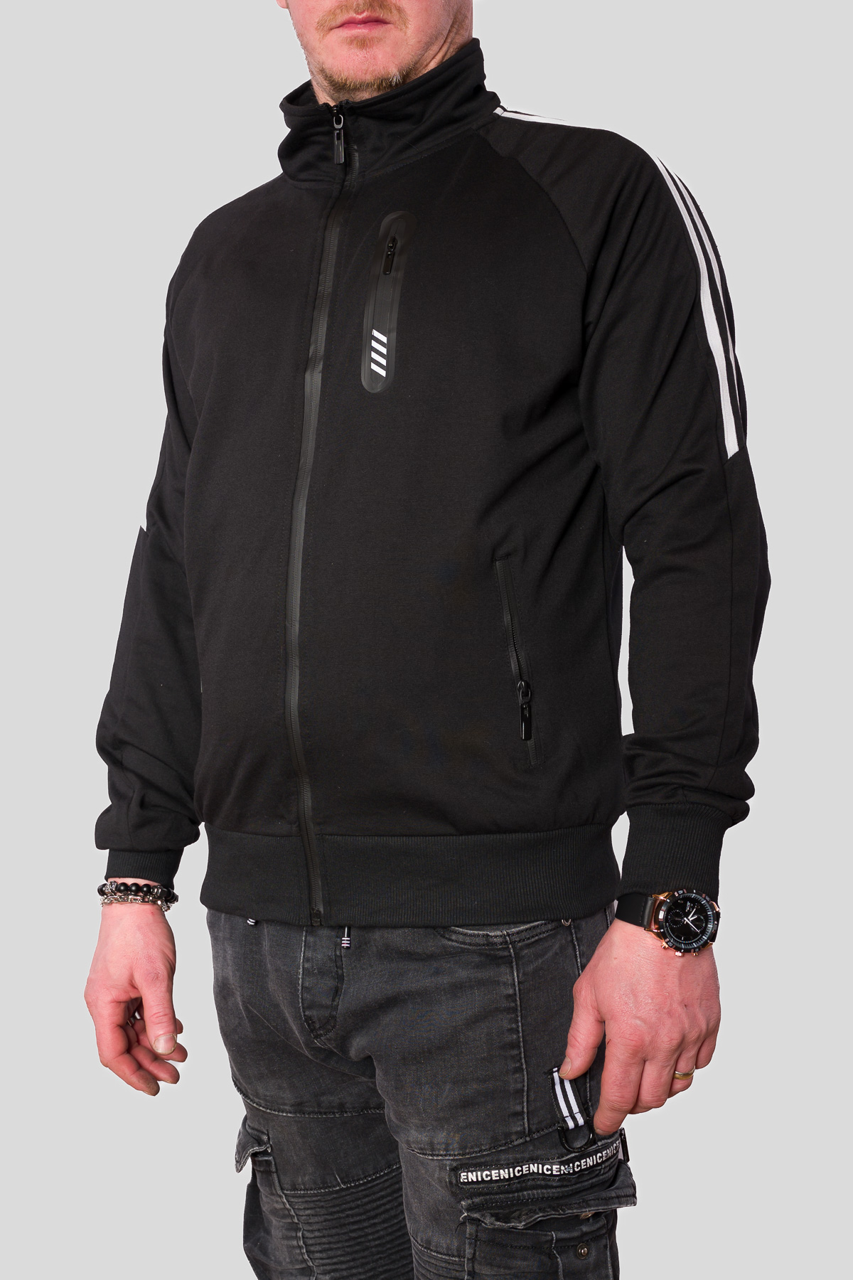 Pánska mikina SPORT STYLE - čierna
