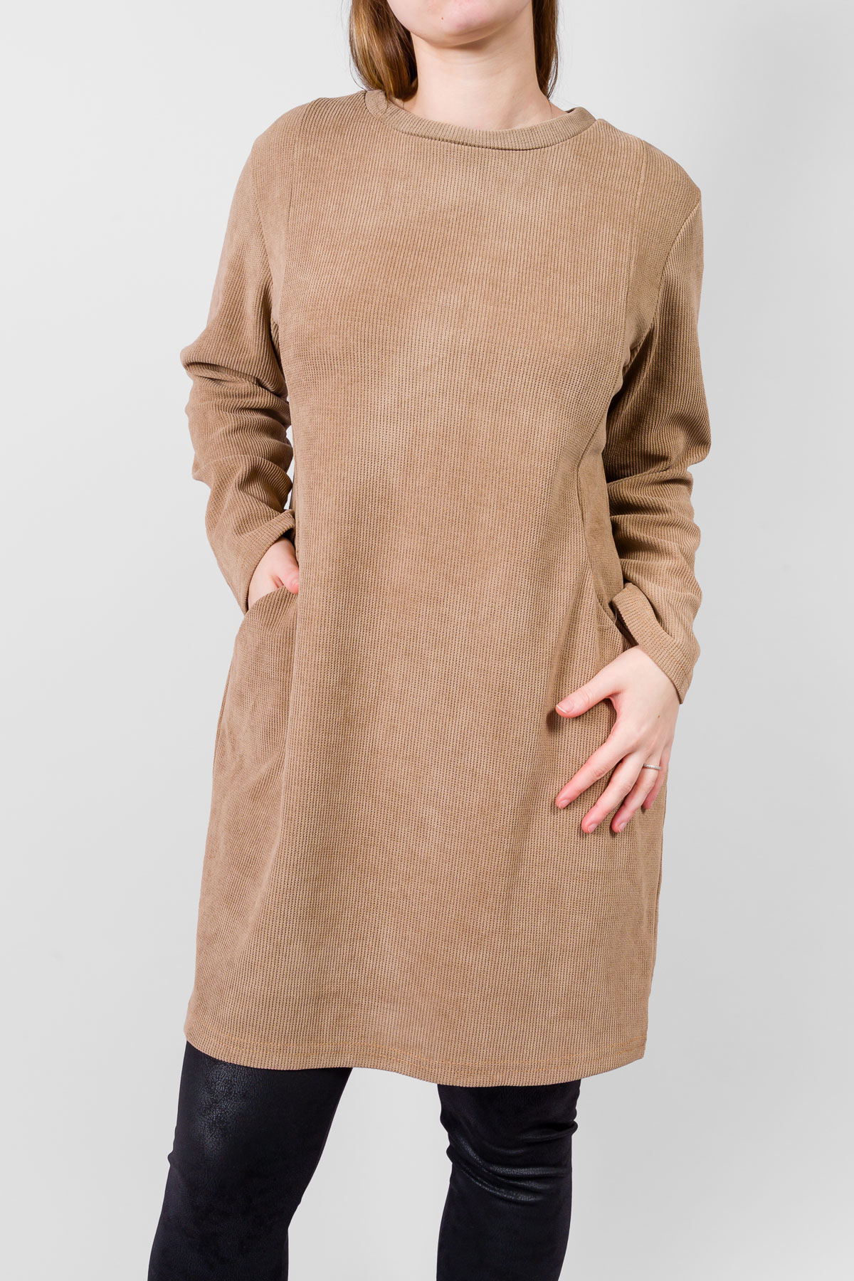 Dámska mikina/tunika MIVORA - hnedá