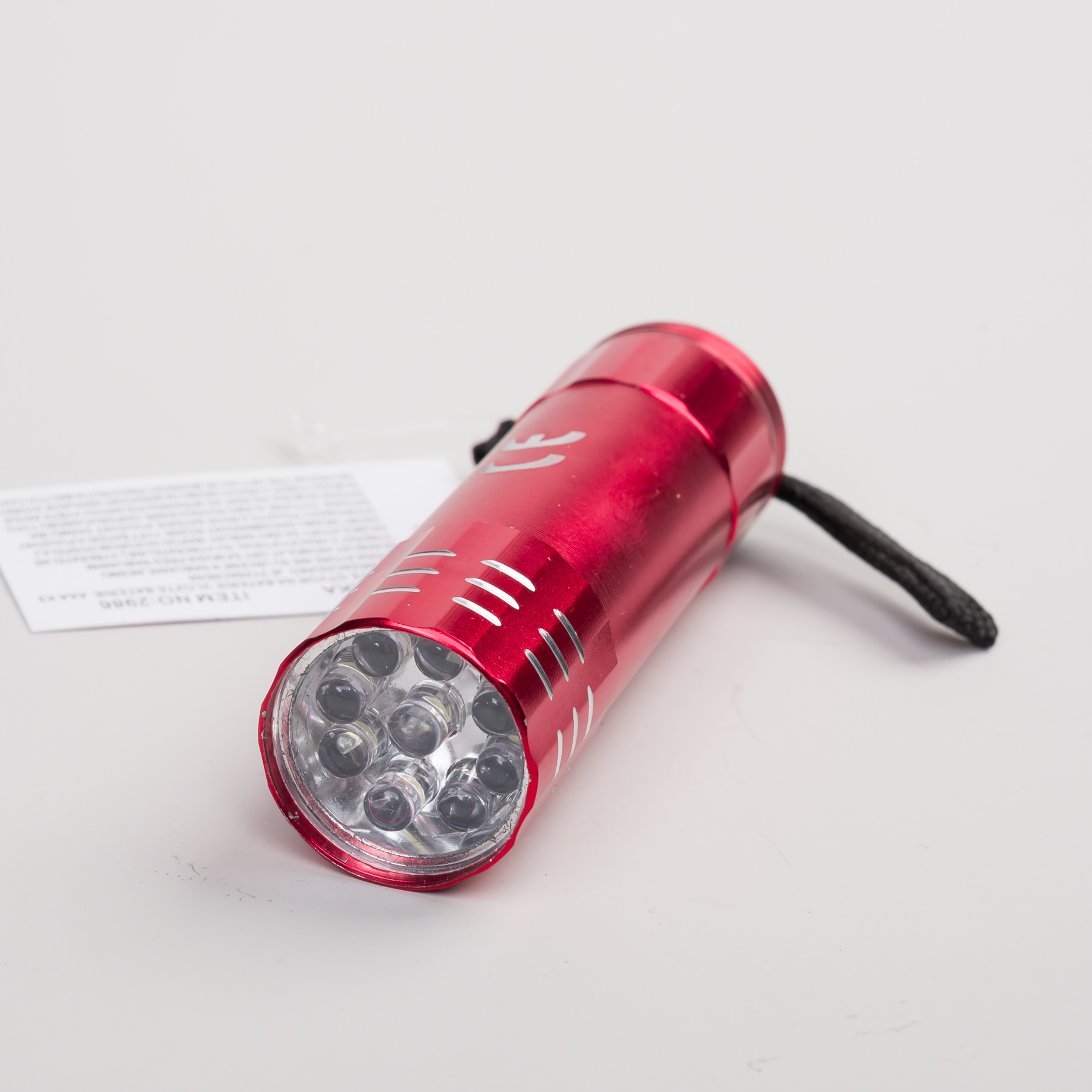 9 LED baterka - červená