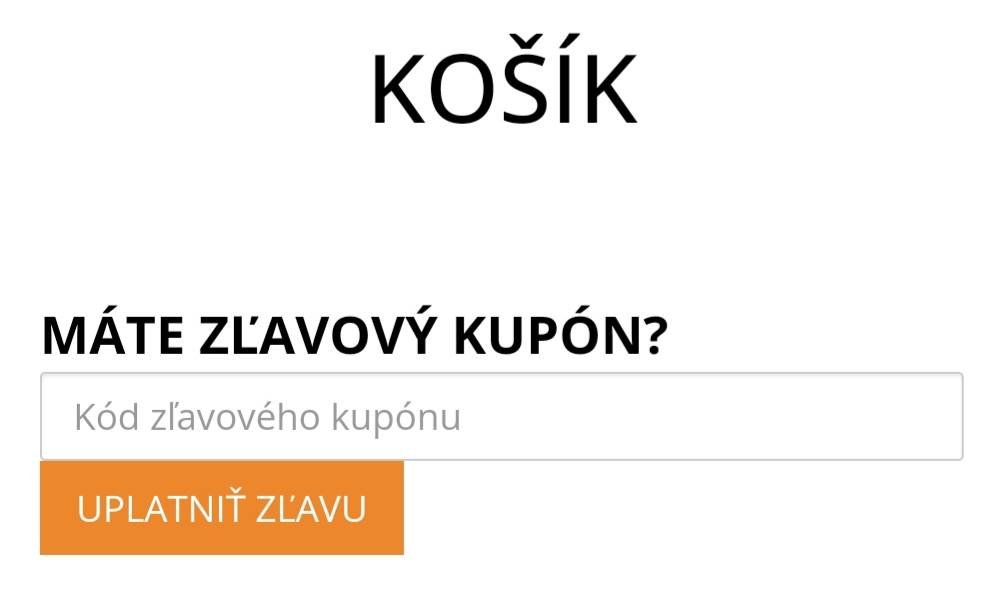 Zľavový kupón